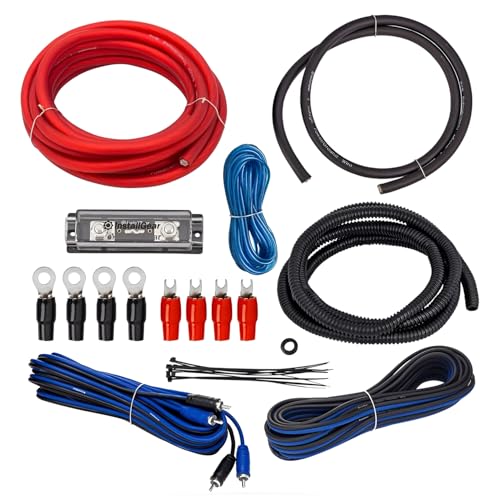 Amazon.co.jp: InstallGear 4ゲージアンプ配線キット - 電源、アース